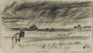 The Storm, 1861 (tørrpunkt på papir) av James Abbott McNeill Whistler